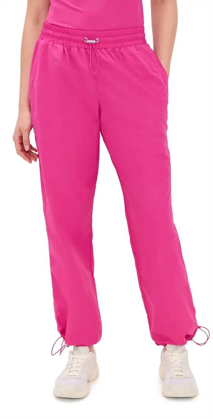 NEW GREYSON CLOTHIERS wind pull-on joggers in lychee